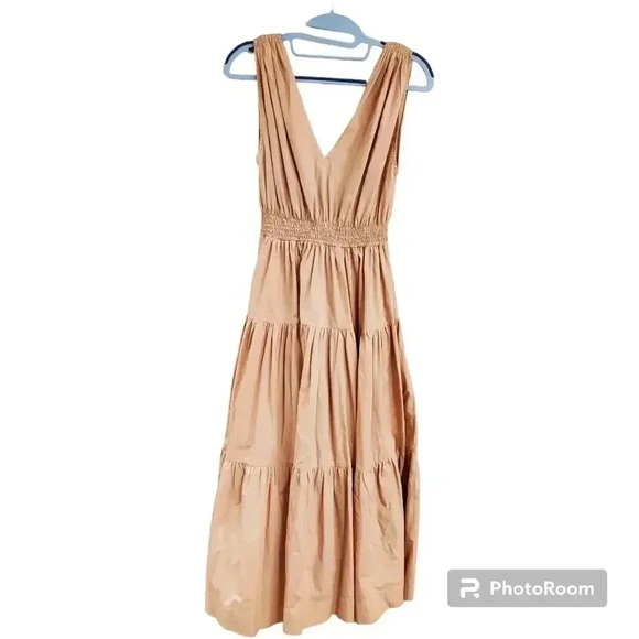 SWF Tiered Maxi Dress - Brown S - Picture 3 of 4